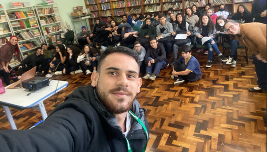 Viver Bem na Escola – Palestras na Escola Municipal Rotary Fritz Lucht - Filial Meio Oeste